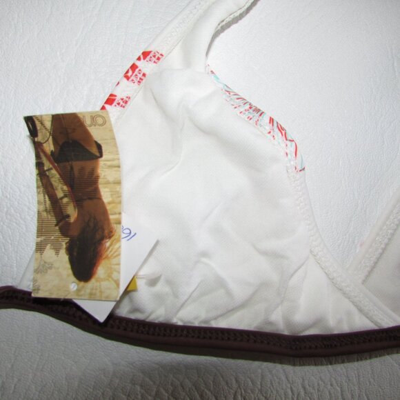 O'Neill White Floral Print String Bikini - XSmall - Picture 6 of 8